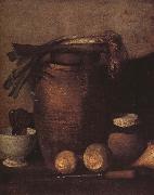 Jean Francois Millet Still life with shallot oil painting